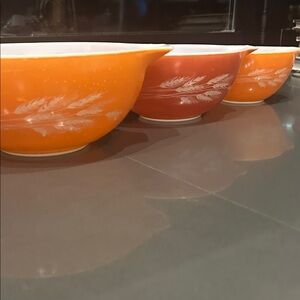 Pyrex Harvest  vintage Mixing Bowls